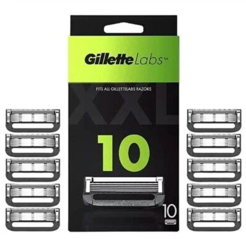 Сменные кассеты Gillette Labs 10 шт, Gillette