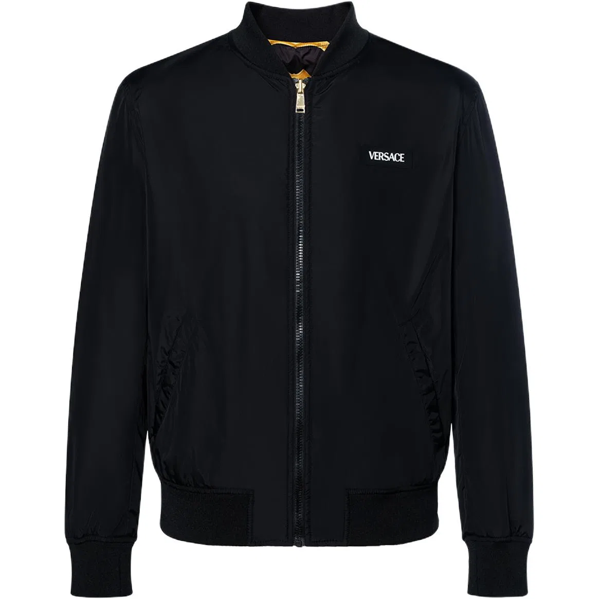 Мужская куртка Versace Barocco Medusa, двусторонняя, Black/Yellow
