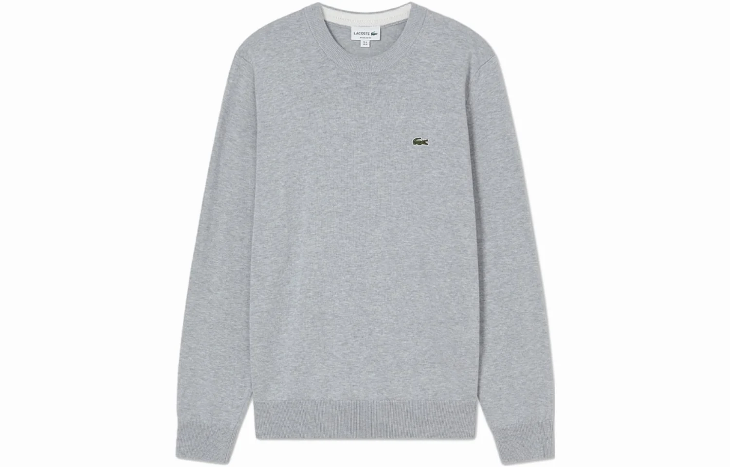 LACOSTE Свитер мужской серебристо-светло-серый — фото 2