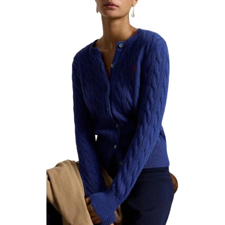 Женский свитер с круглым вырезом Polo Ralph Lauren, Blue — фото 3