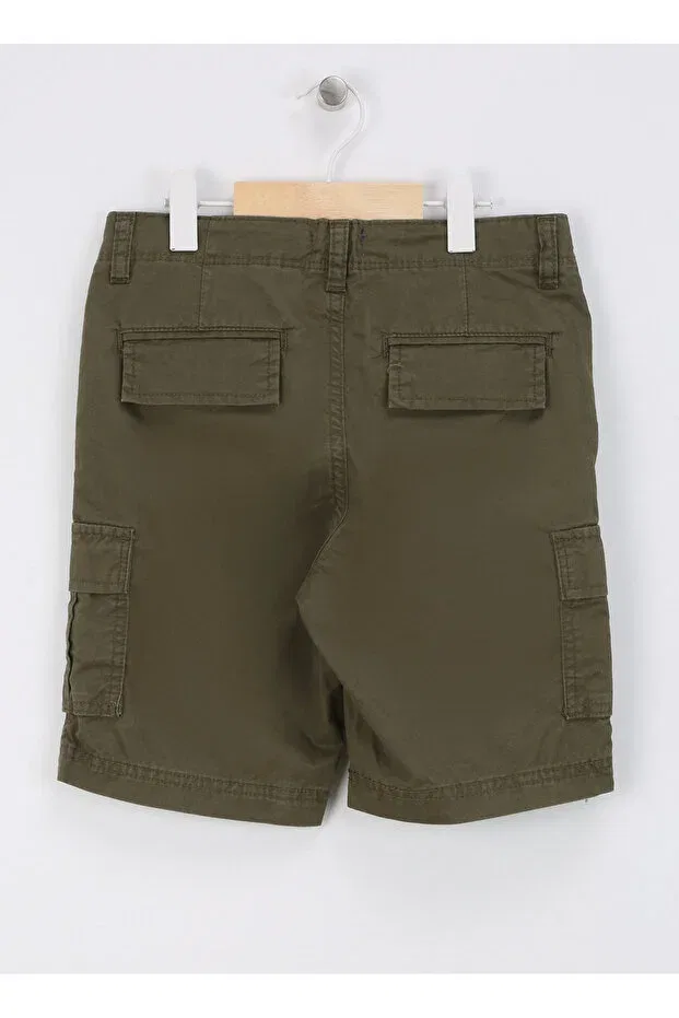 Детские шорты для мальчиков однотонные Jack & Jones, Khaki — фото 2