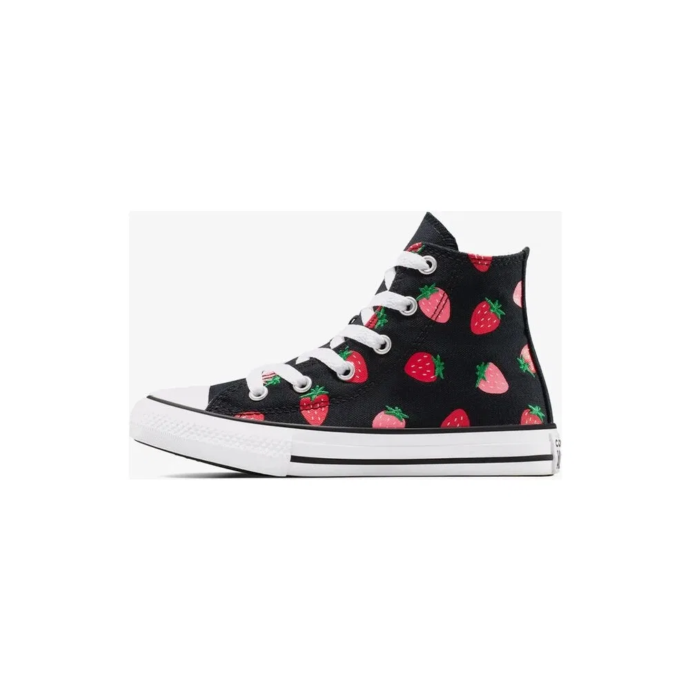 Детские кроссовки Converse Chuck Taylor All Star Strawberries, Black — фото 4