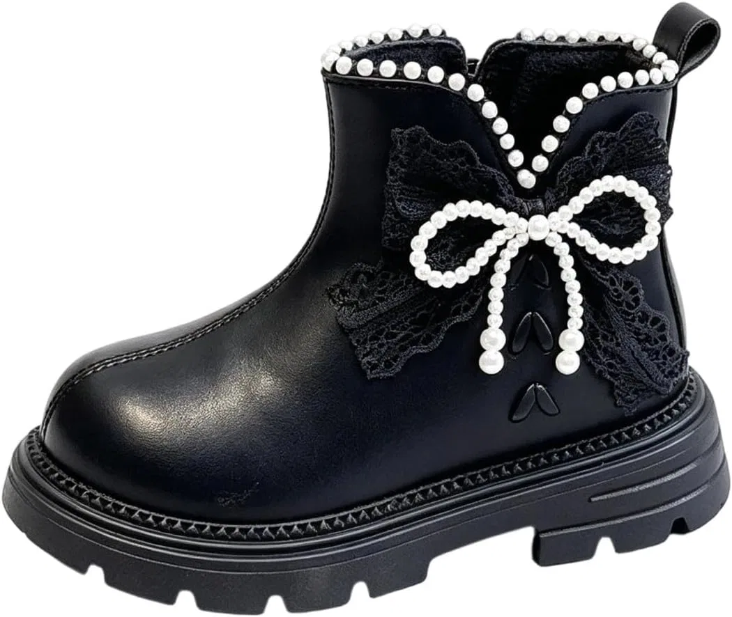 Детские зимние сапоги для девочек с мехом SHOPESSA, Black