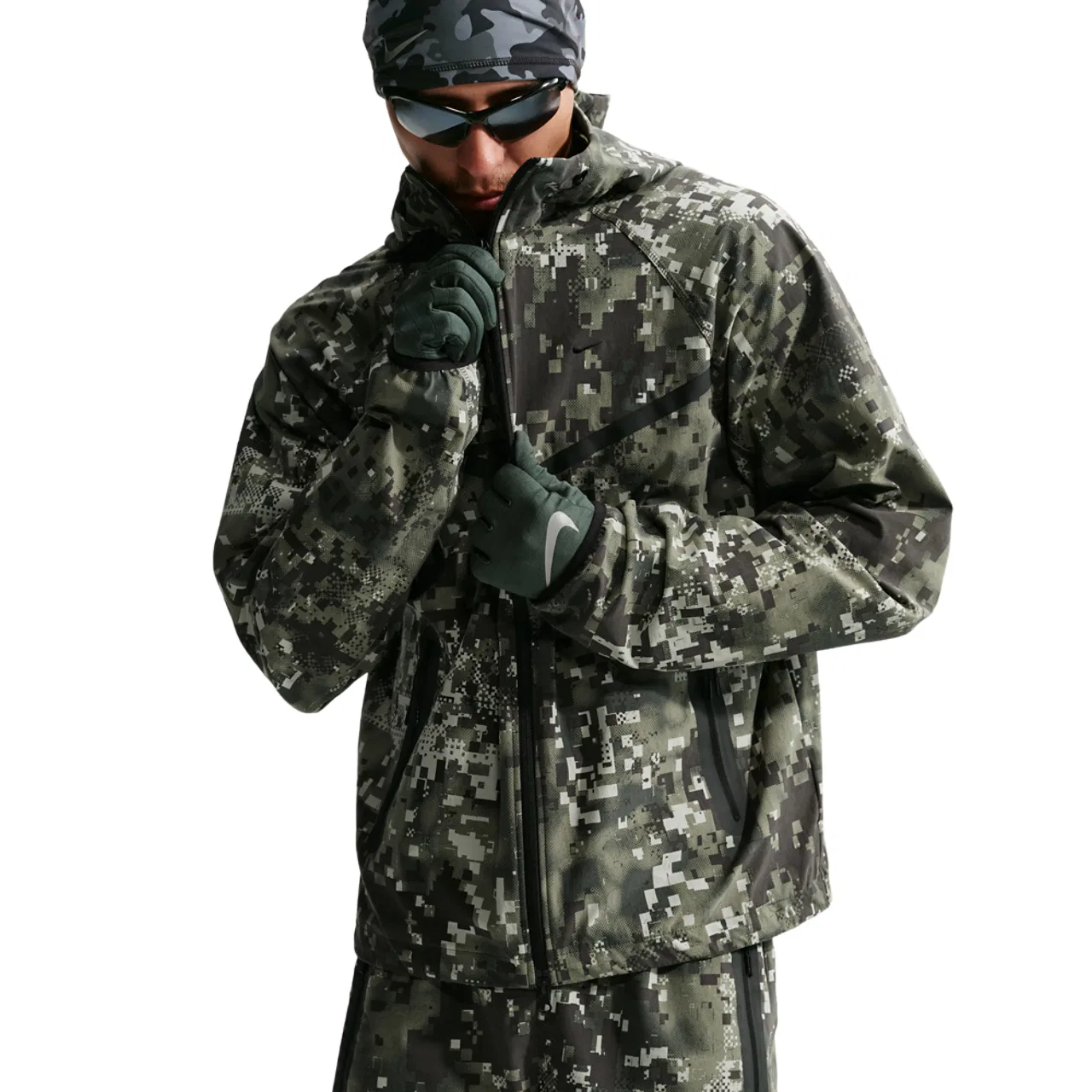 Мужская куртка с принтом AOP, Nike, Silver Sage Black — фото 3