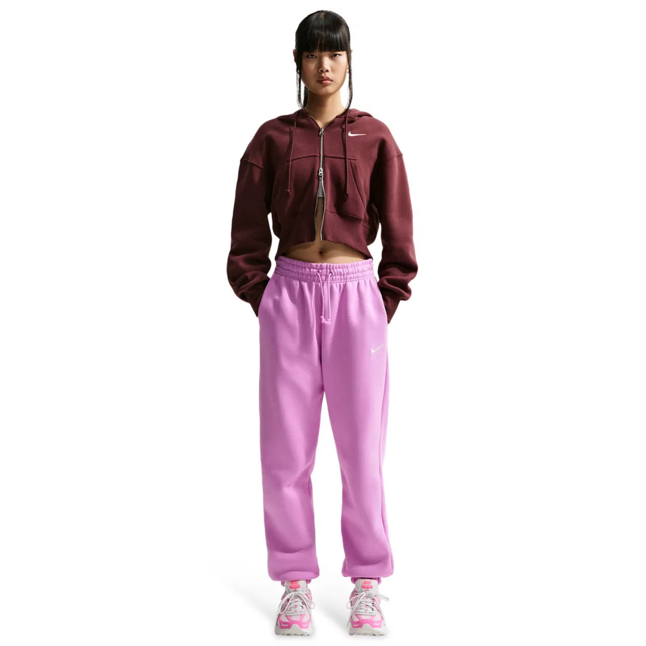 Женские брюки Phoenix HR OS Nike, цвет Lt Magenta/Sail — фото 4
