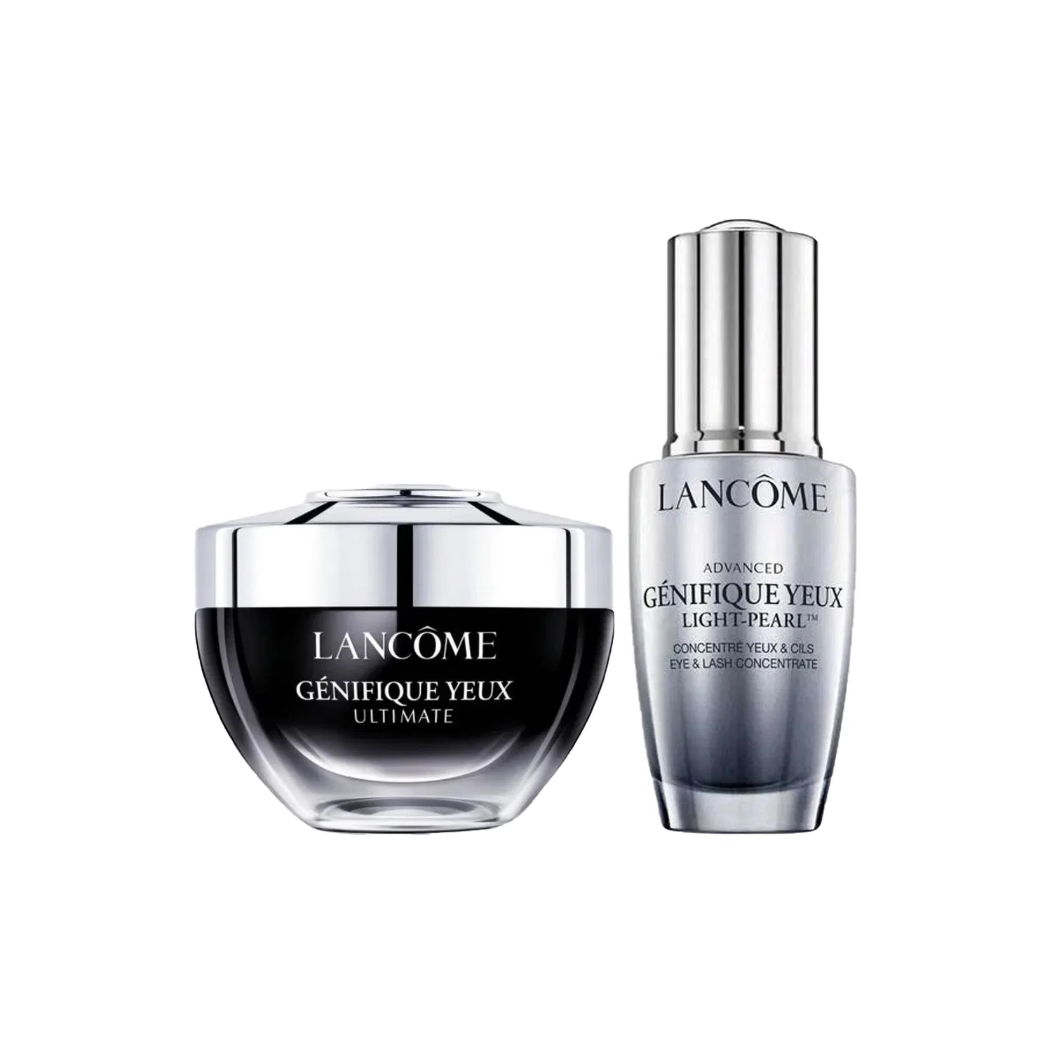 Набор для ухода за кожей вокруг глаз LANCOME, 20 мл эссенция + 20 мл крем, Little Black Bottle, Black