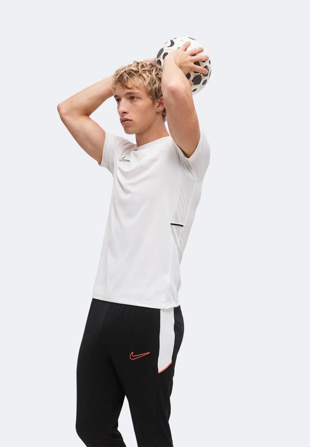 Acd25 - спортивные штаны Nike Performance, Black/White/Bright Crimson — фото 4