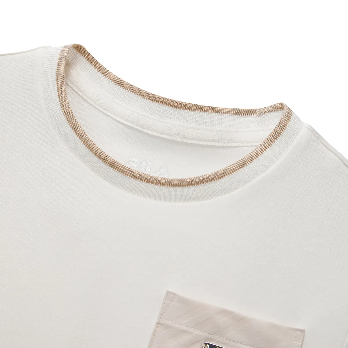 Детская футболка хлопковая FILA KIDS, Cloud White — фото 4