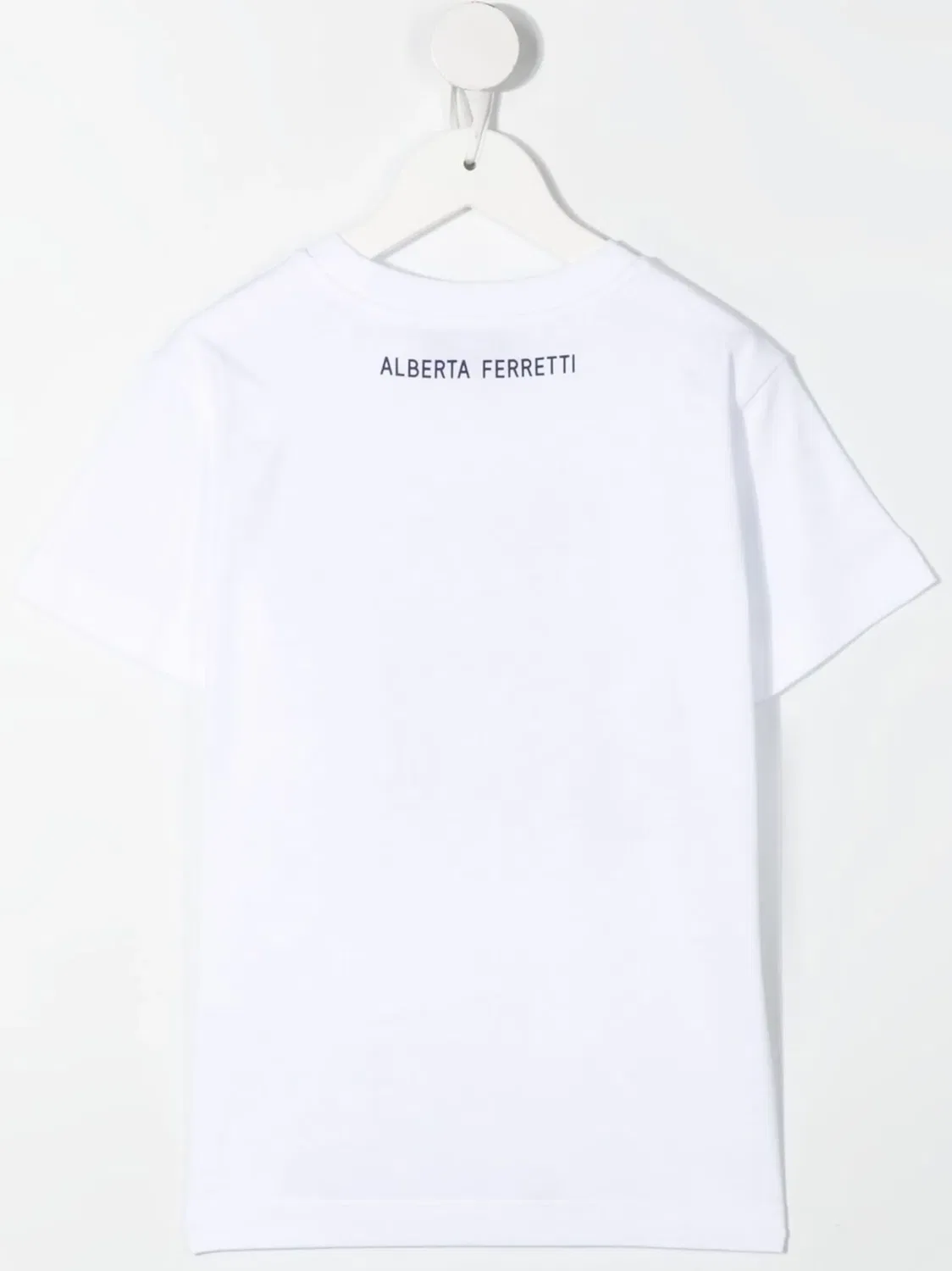 Детская футболка с принтом Alberta Ferretti, белый — фото 3