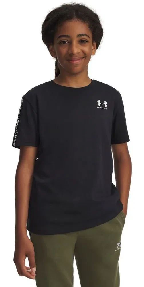 Футболка спортивная с принтом Icon Taped Under Armour, черный — фото 3