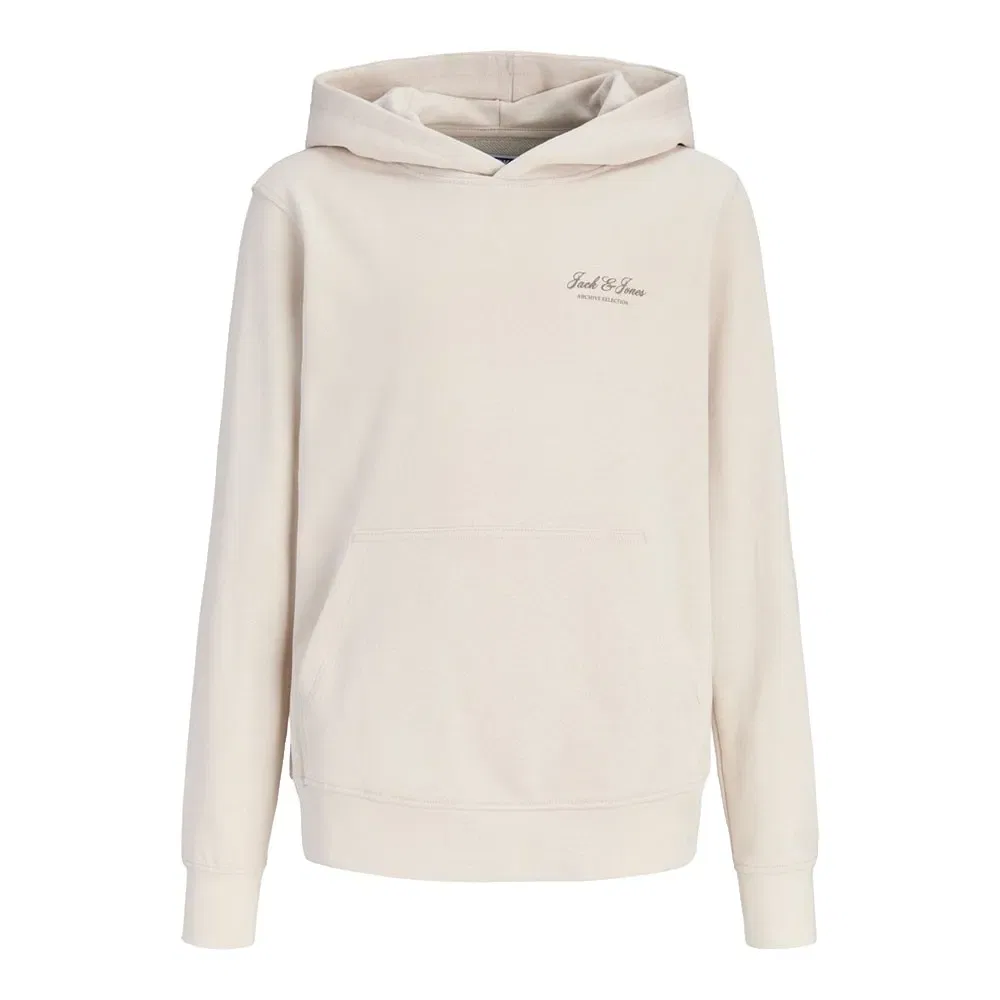 Детское худи с принтом Archive Graphic Jack & jones, Beige — фото 3