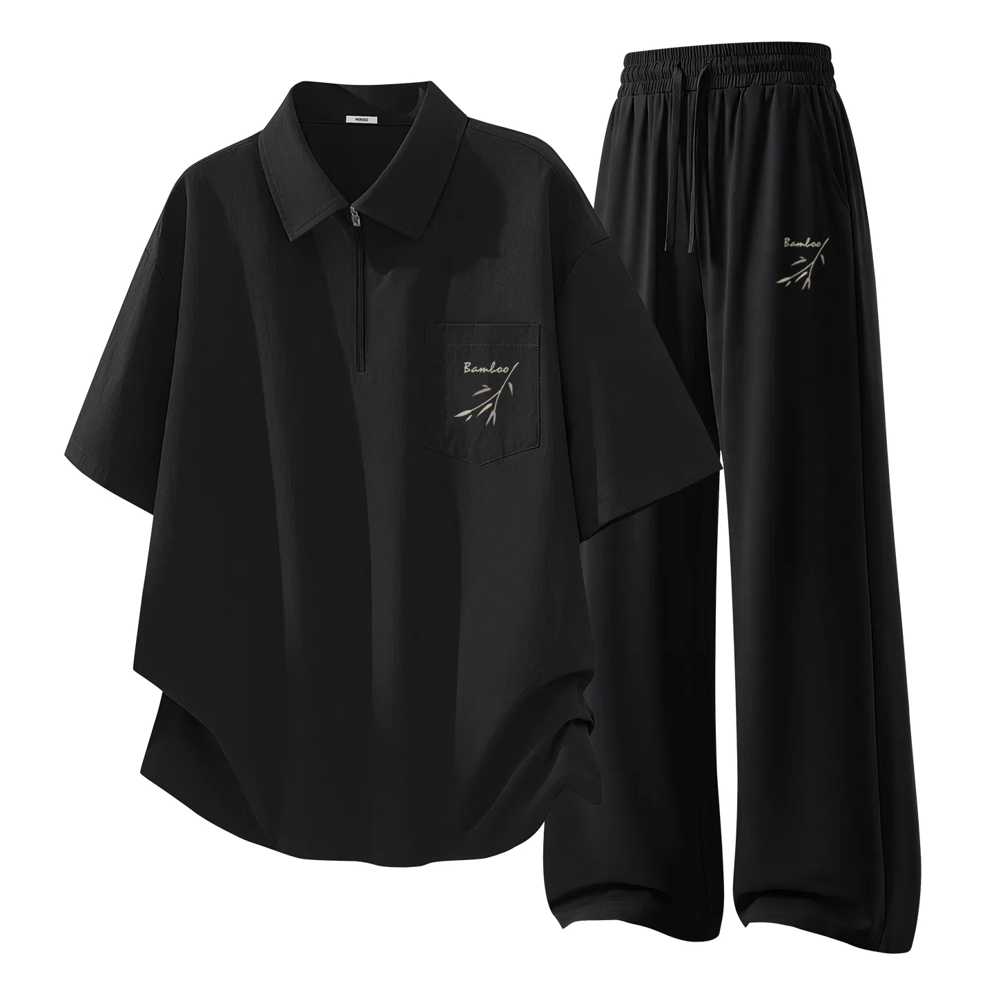Детский комплект спортивной одежды MINISO, Цвет Army Green, Black — фото 3