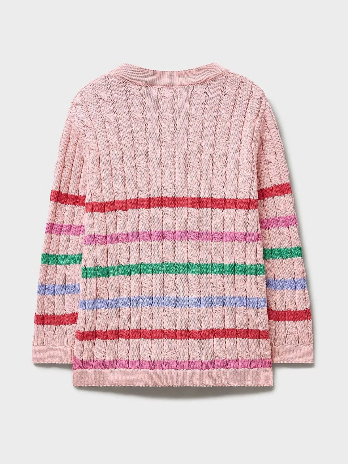 Кардиган вязаный хлопковый Crew Clothing, розовый — фото 3