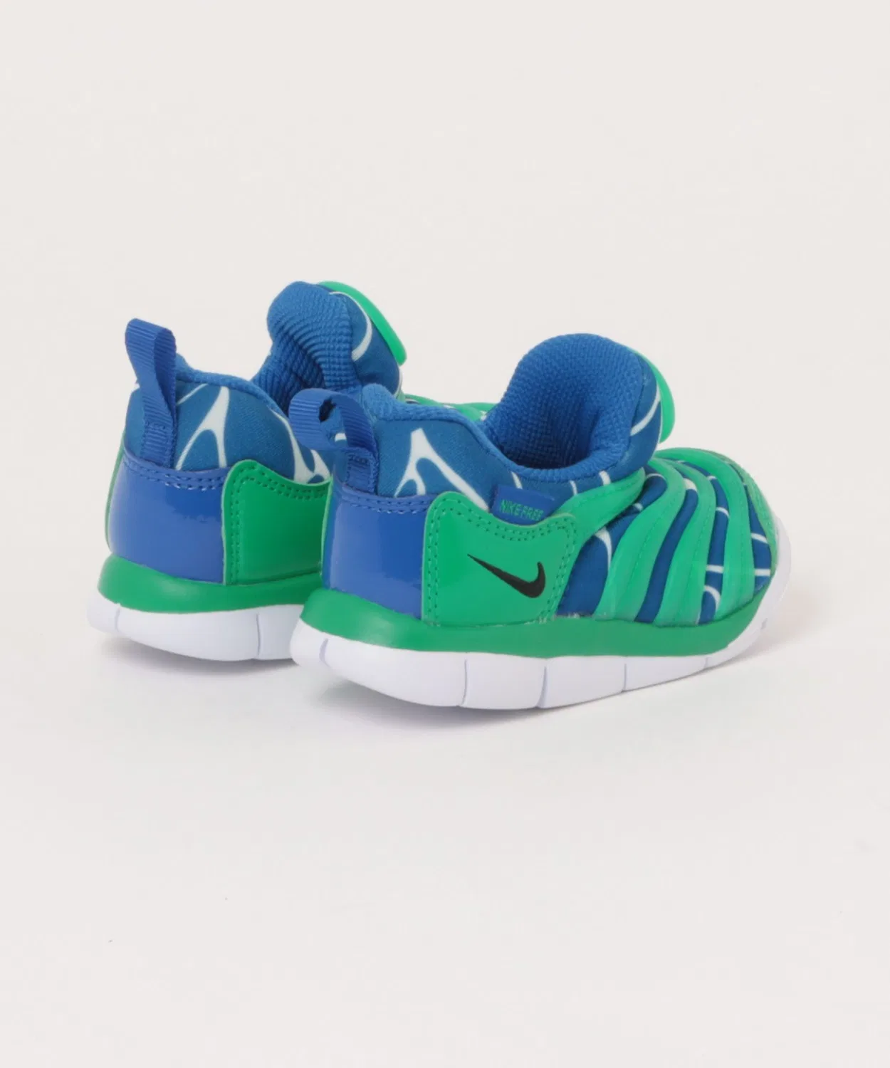 Детские кроссовки с принтом Dynamo Free LILS BT NIKE, Green — фото 2