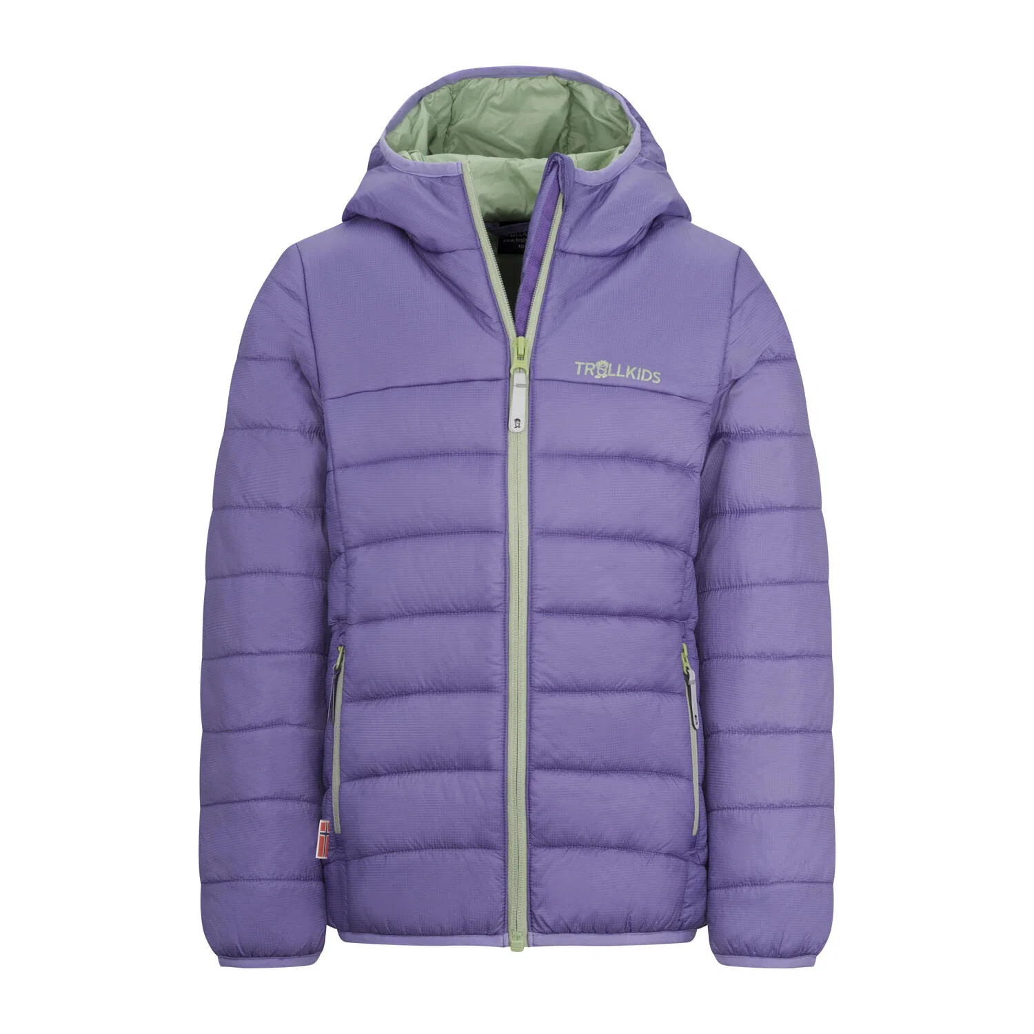 Детская куртка для девочек с принтом Eikefjord Trollkids, Royal Purple Green