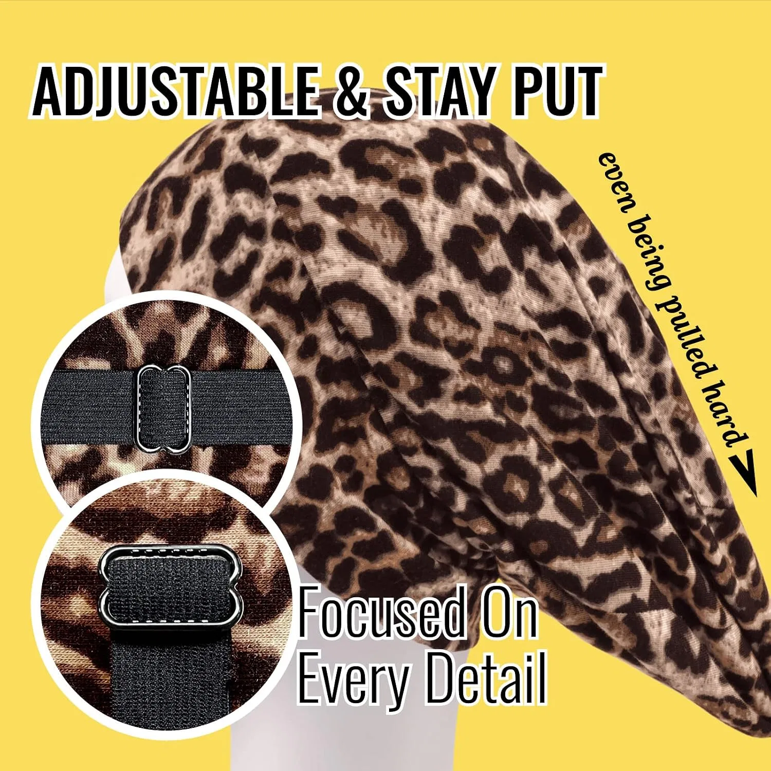 Шапочка для душа PARISBELLA Satin Lined Nightcap Bonnet, коричневый — фото 4
