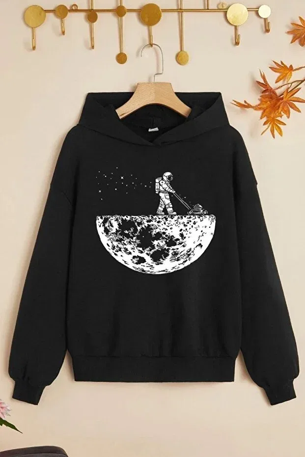 Детское худи для мальчиков оверсайз с принтом Children'S Friendly Bears Printed Trendypassion, Black