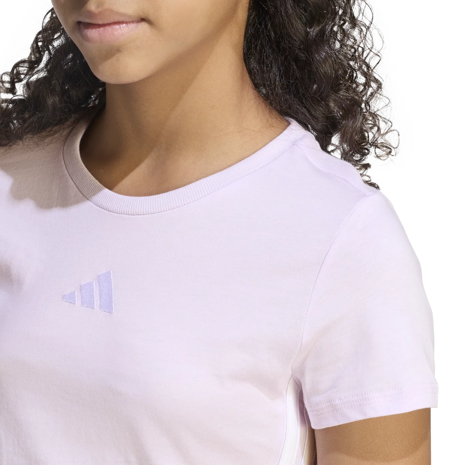 Детская футболка с коротким рукавом Adidas, цвет Rose Gold — фото 4