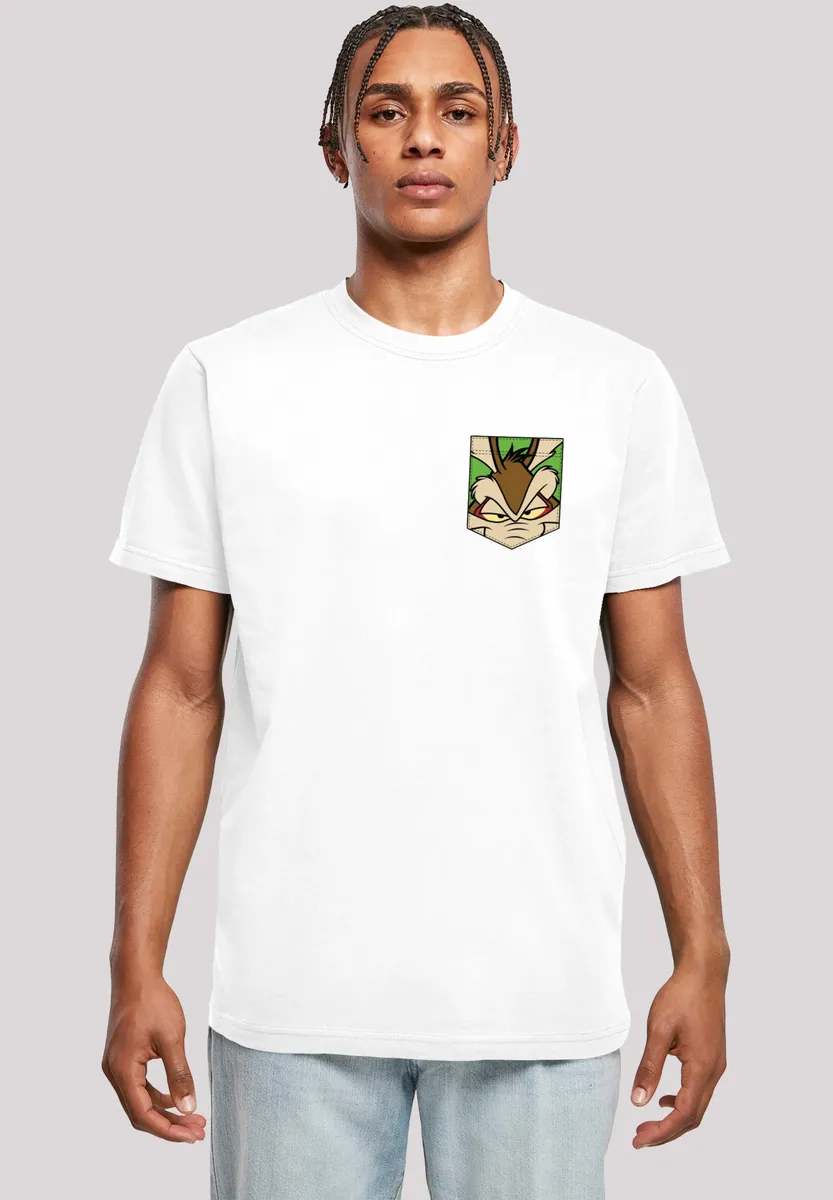 

Футболка F4NT4STIC "Looney Tunes Face Faux Pocket", принт, белый