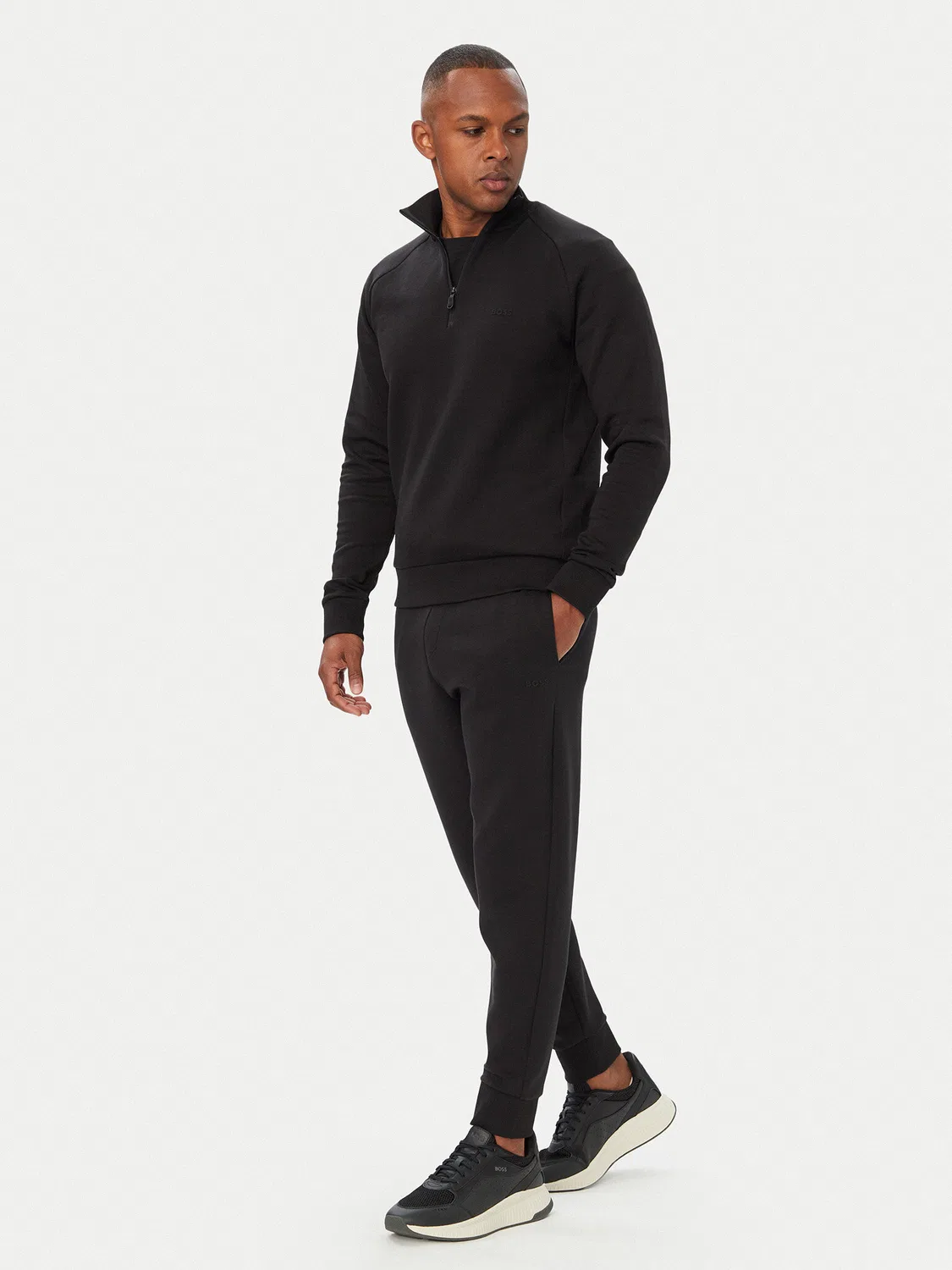 Мужская толстовка стандартного кроя Sweat Boss, черный — фото 2