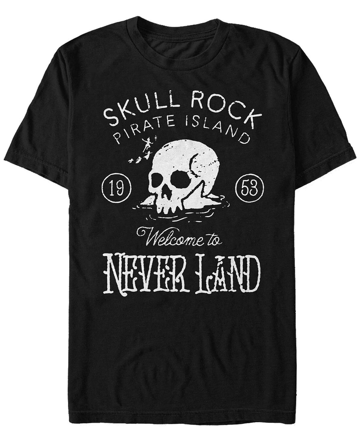 

Мужская футболка с коротким рукавом в винтажном стиле disney peter pan skull rock Fifth Sun, черный