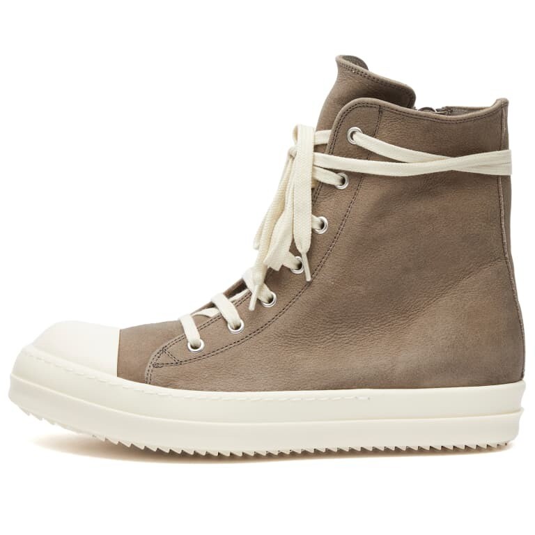 

Кеды Rick Owens High Nubuck, коричневый/светло-бежевый