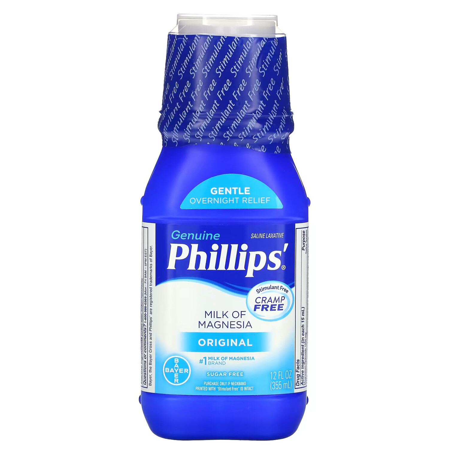

Phillip's, Натуральное магнезиальное молоко, солевое слабительное средство, классический вкус, 355 мл (12 жидк. унций)