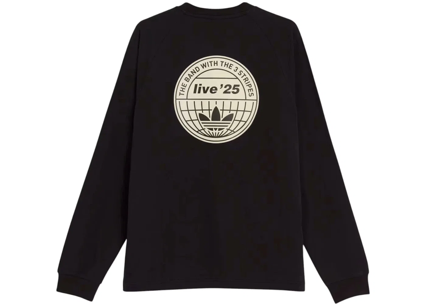Мужская футболка с длинным рукавом Oasis Tour 3-Stripes Tee Adidas, Black — фото 2