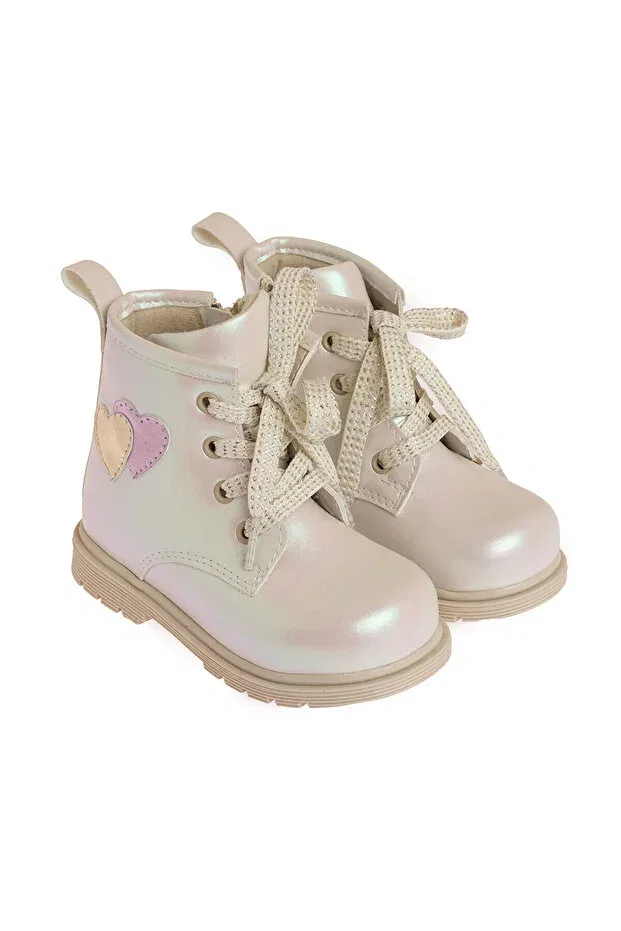Детские ботинки для девочек на шнуровке Hellobaby hellobaby baby girl boots Ebebek Hello Baby, White