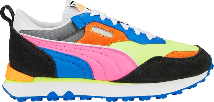 

Кроссовки Puma Rider FV Jr Future Vintage - Lime Squeeze Royal, разноцветный