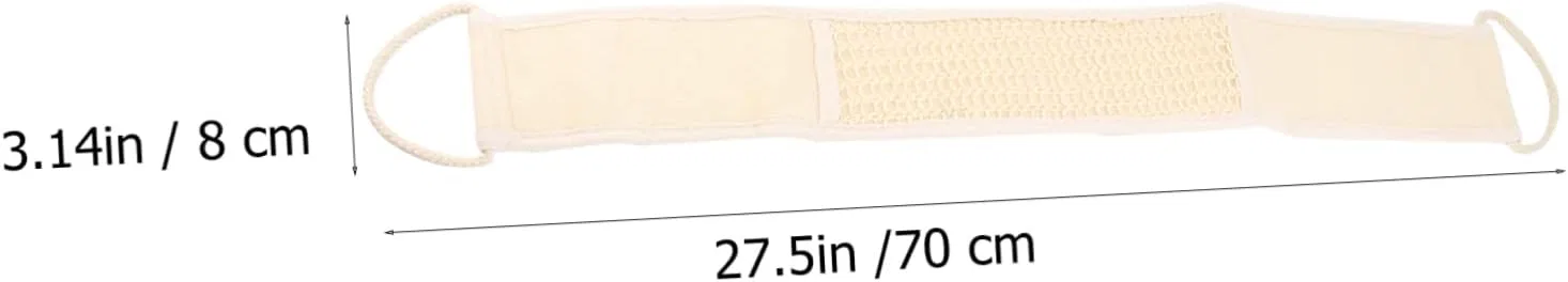 Эксфолирующая щетка для душа SKISUNO, 70x8x2 см, Ivory — фото 2