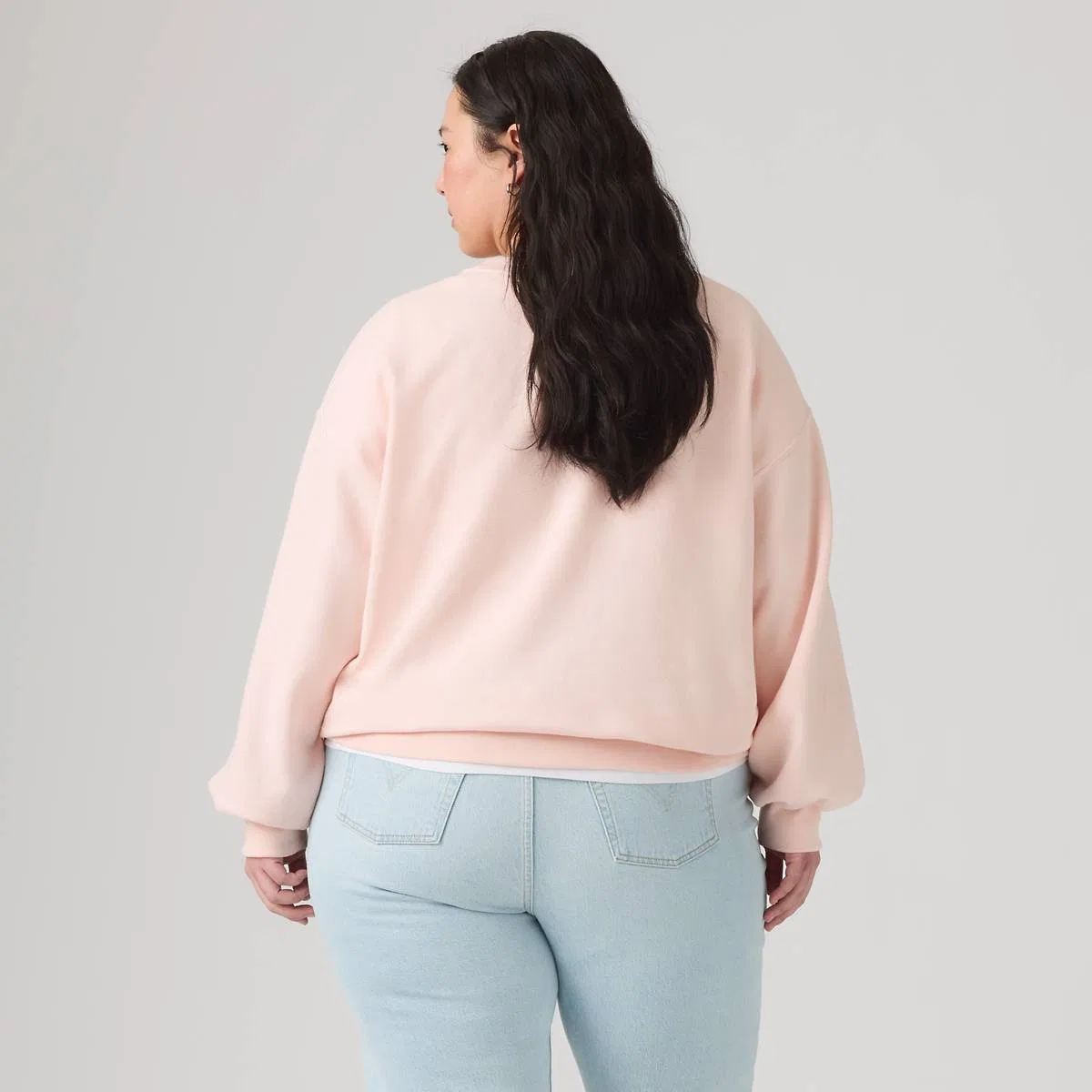Повседневная толстовка с круглым вырезом (большие размеры) Levi's, Crystal Pink - Pink — фото 4