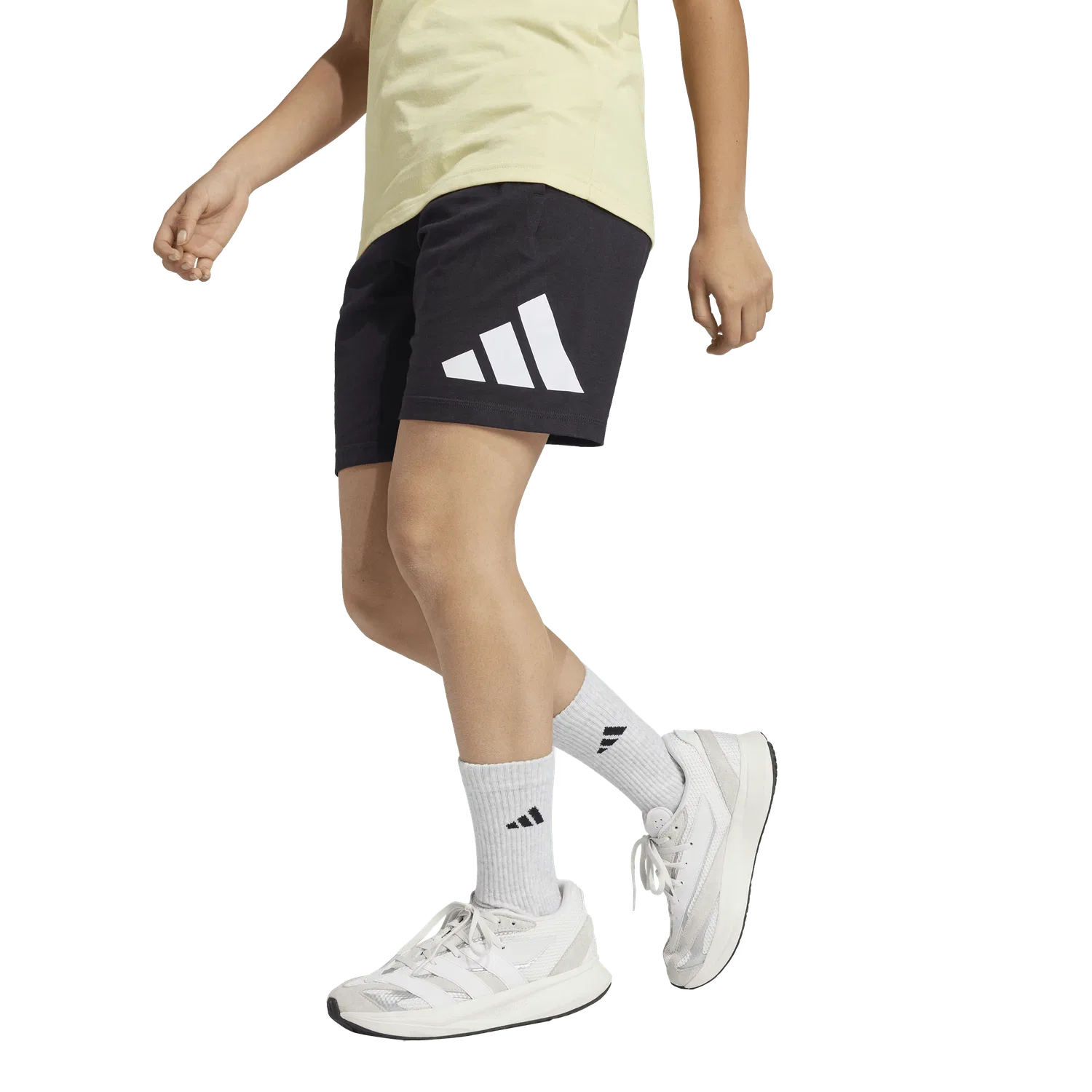 Детские шорты прямого кроя Adidas, черный — фото 3