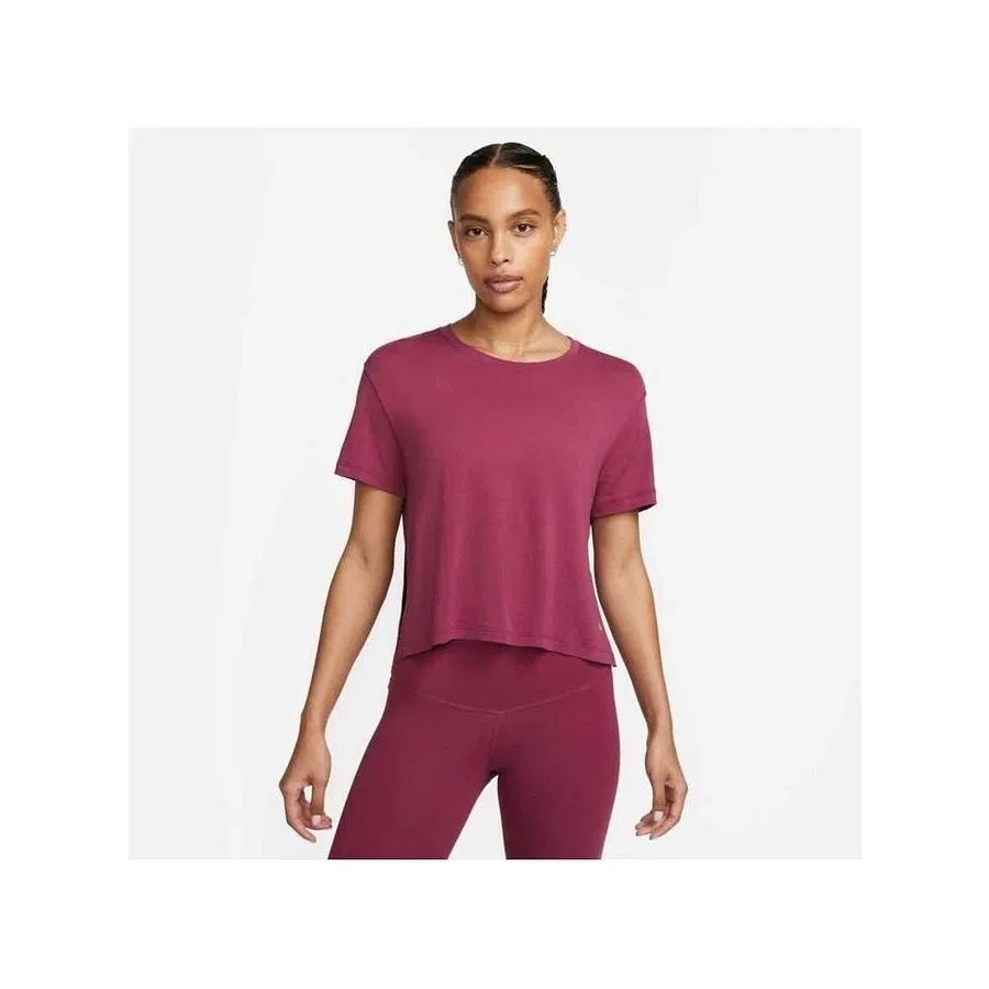 Женская футболка с коротким рукавом Yoga Dri Fit Nike, Красный