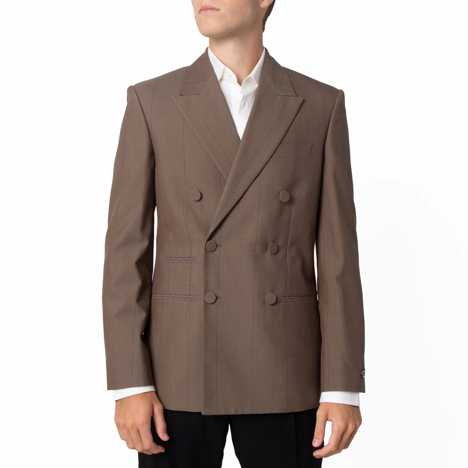 Пиджак двубортный шерстяной Lee Burberry, Dusk