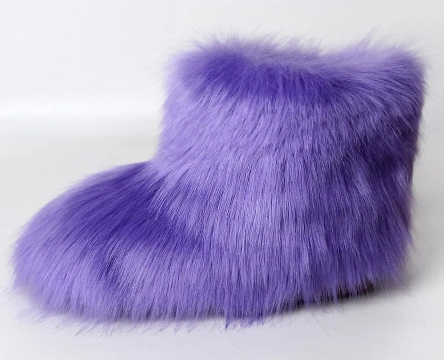Детские зимние сапоги для девочек с искусственным мехом LLTMALL, Dark Purple — фото 4