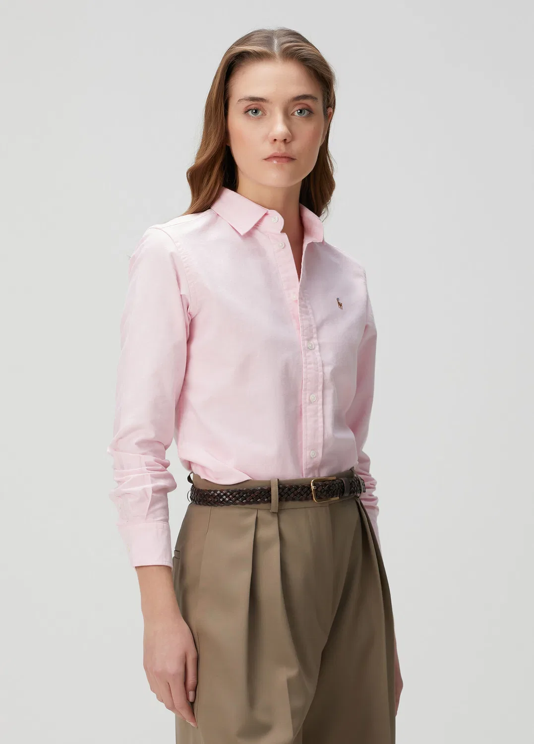 Рубашка Oxford Polo Ralph Lauren, Pink — фото 3