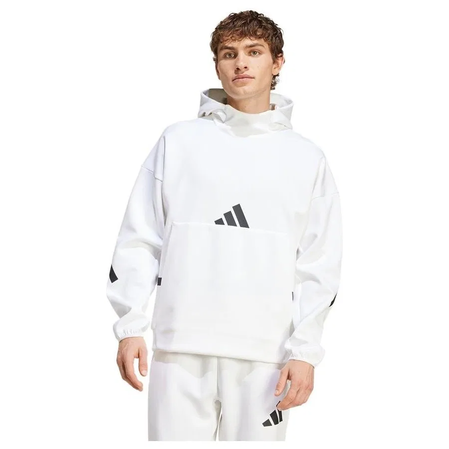 Мужской свитшот с капюшоном M Z.N.E. HD adidas, Белый — фото 2