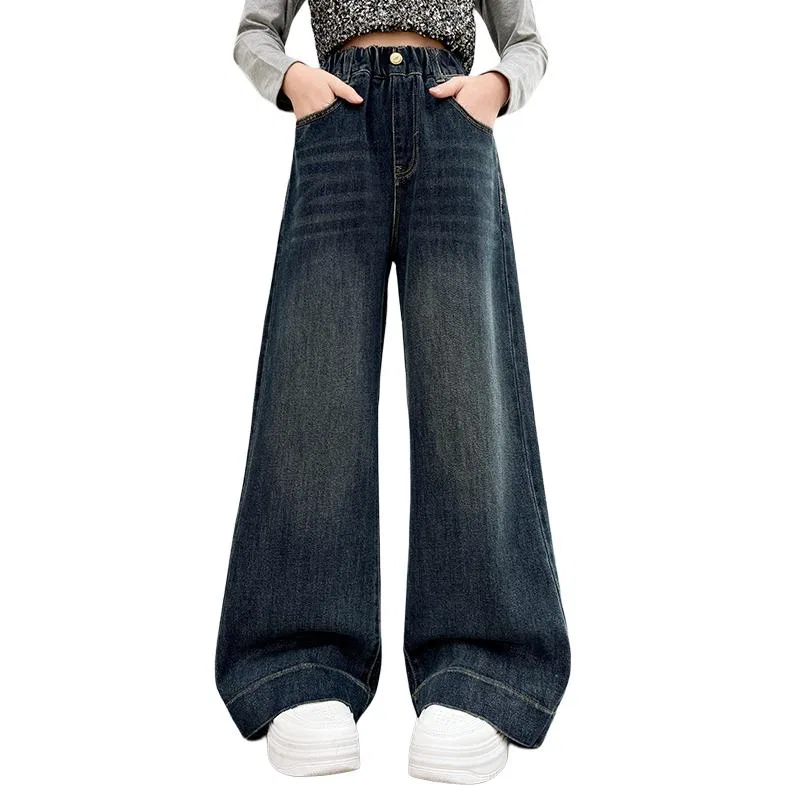 Детские джинсы средней посадки Dark Blue PLANDOO