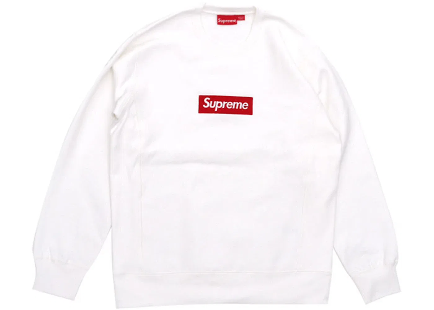 Мужской свитшот с принтом Supreme Crewneck (FW15), White