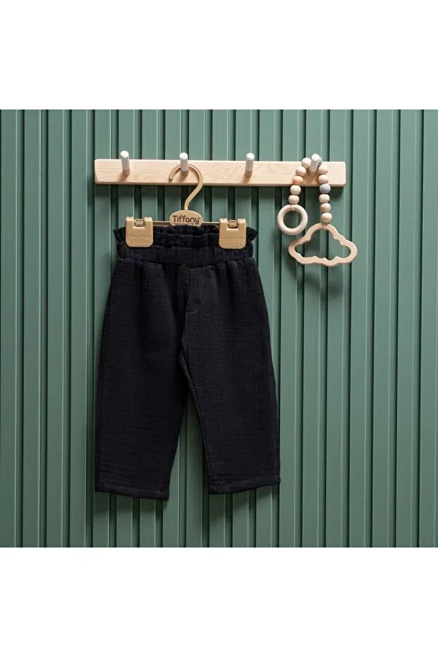 Детские брюки для девочек хлопковые Tiffany Baby Kıds, Black