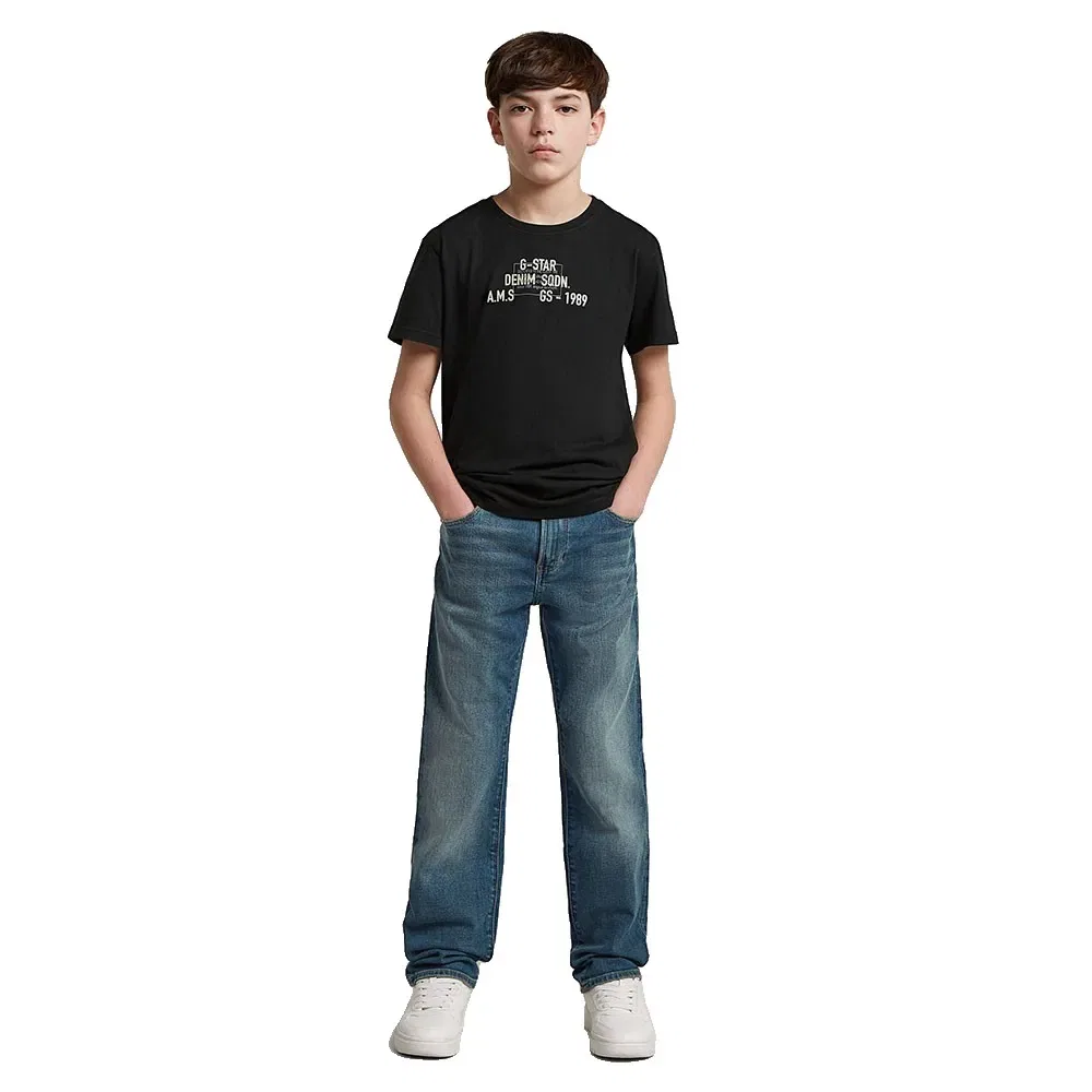 Джинсы 3301 Straight Tapered Fit G-Star, синий — фото 4