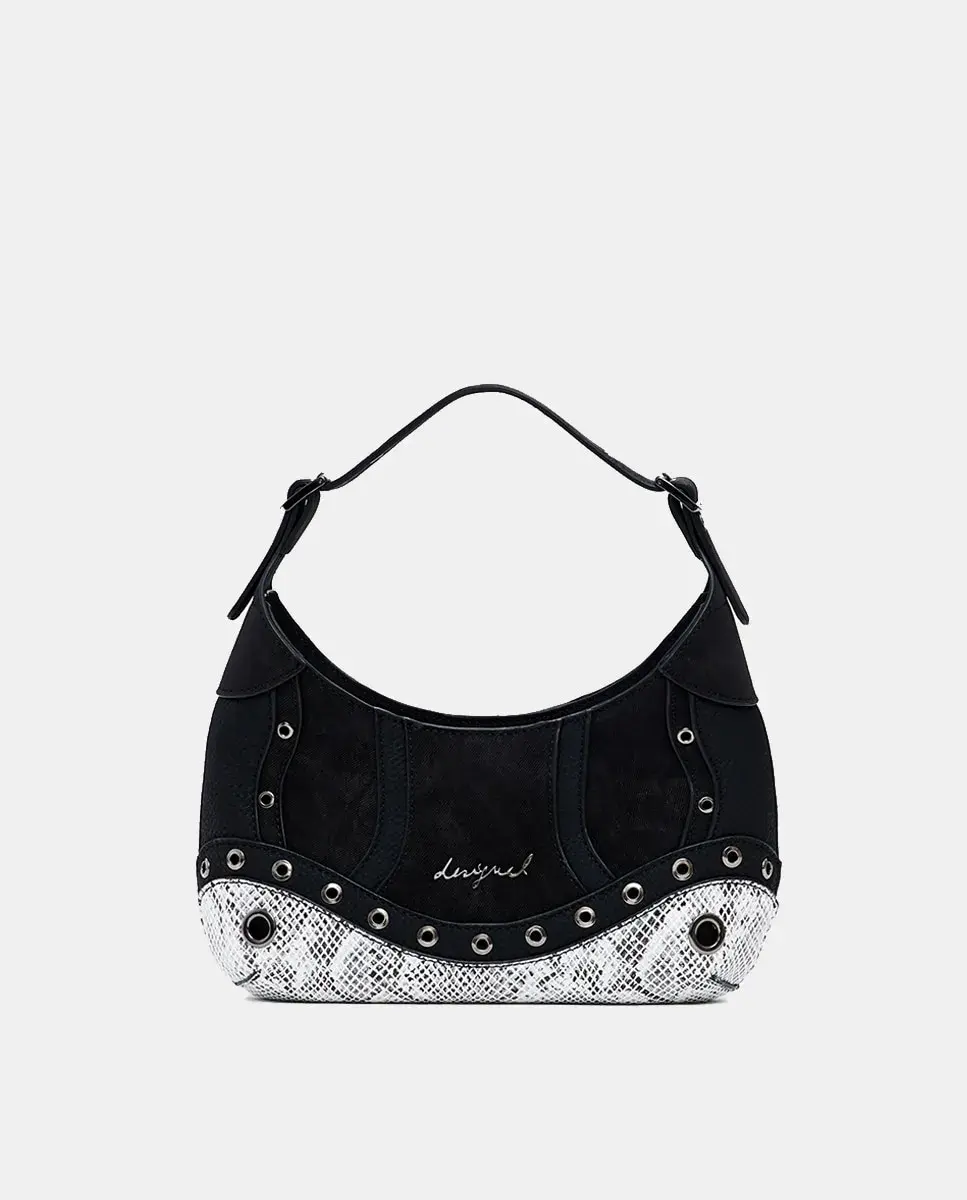 

Сумка с клапаном с блестящим цветком, средняя Desigual