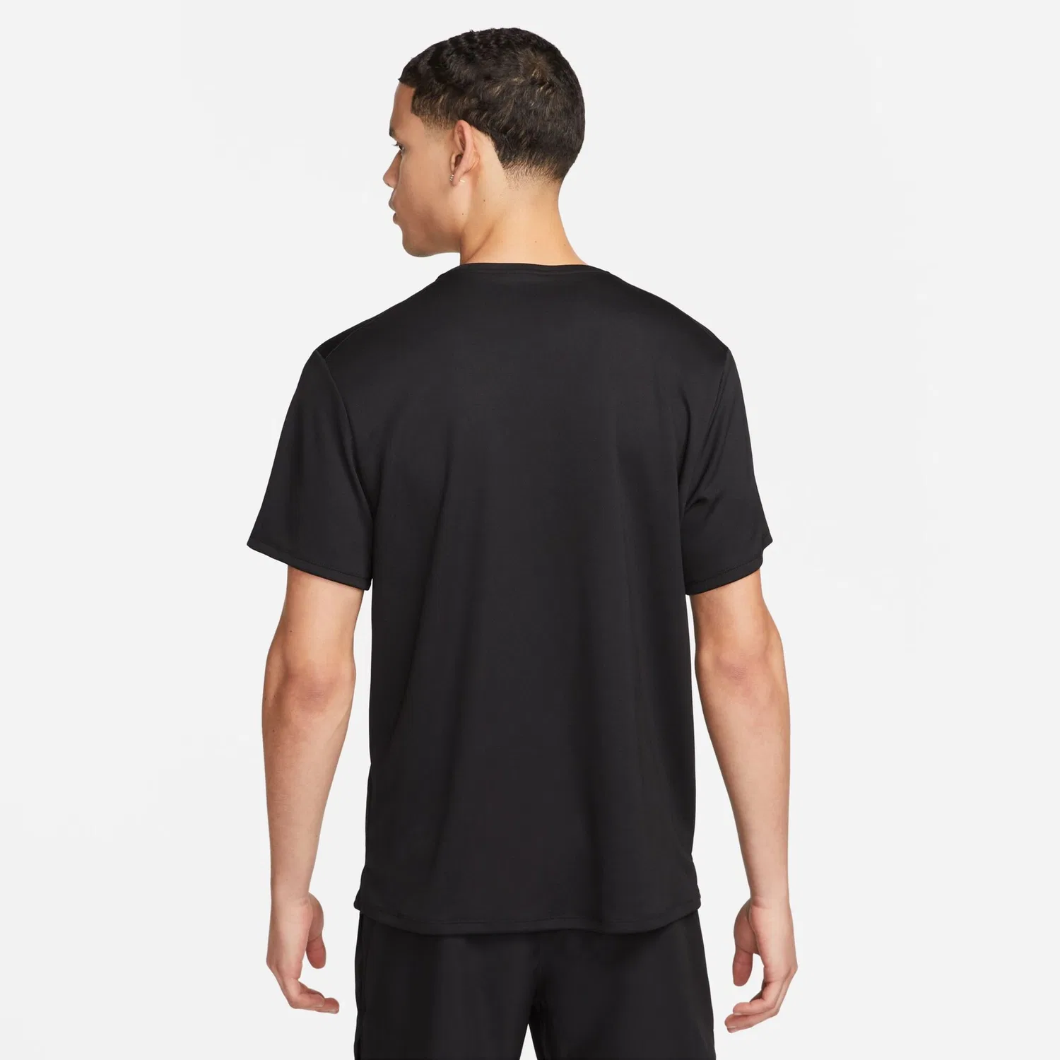 Мужская беговая футболка Dri-FIT UV Miler Nike, Black/Reflective Silver — фото 3
