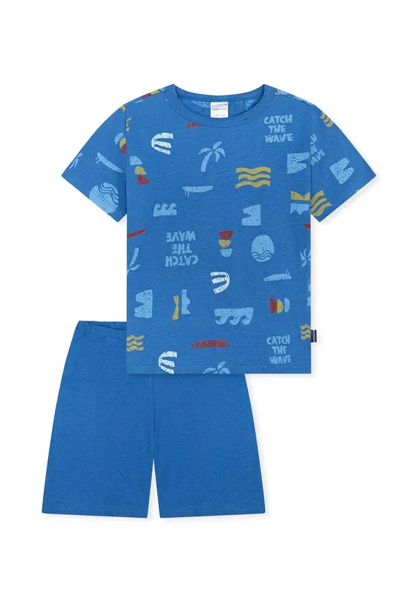 Комплект пижамный с принтом Set - pyjama set Schiesser, indigo, индиго — фото 4
