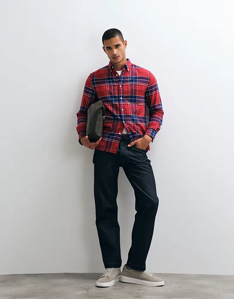 Фланелевая рубашка Tommy Hilfiger в красную клетку
