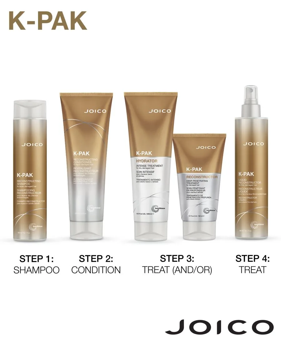 Joico Интенсивное увлажняющее средство K-PAK для сухих и поврежденных волос, 240 мл — фото 4