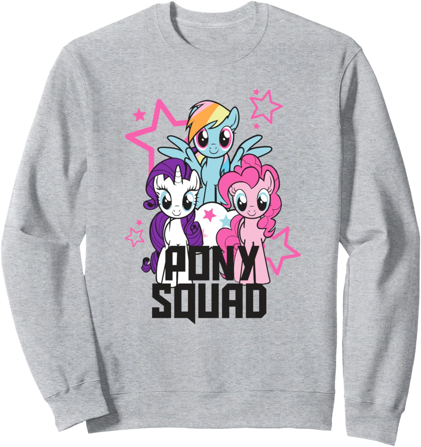 

Толстовка с портретом команды пони из мультфильма «Мой маленький пони: Дружба - это волшебство» My Little Pony, серый