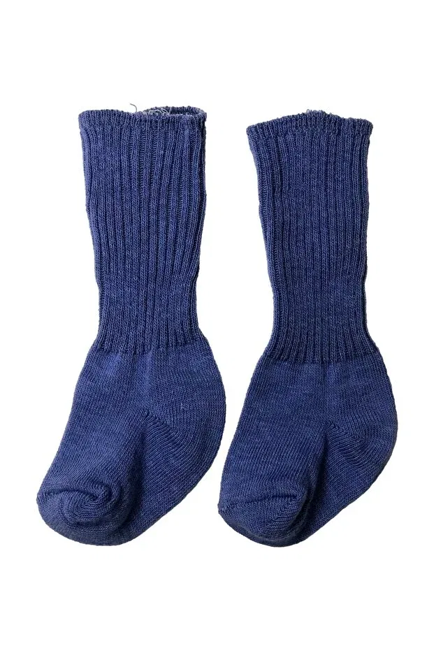 Детские носки для новорожденных хлопковые набор 3 шт Basics Neocotton, Sax Blue — фото 4