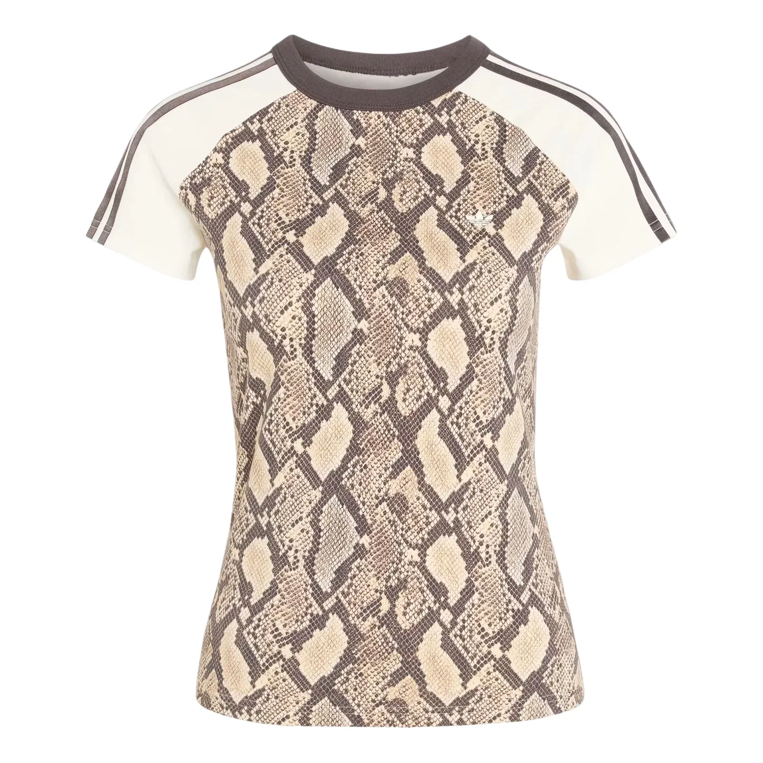 Женская футболка с принтом Snake Print Cali T-Shirt Adidas, бежевый